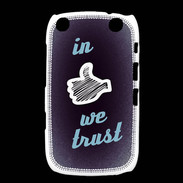 Coque Blackberry Curve 9320 In Like We trust Bleu ZG