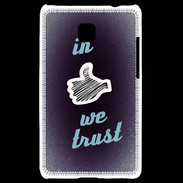 Coque LG Optimus L3 II In Like We trust Bleu ZG