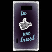 Coque LG Optimus L7 In Like We trust Bleu ZG