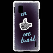 Coque LG Optimus G In Like We trust Bleu ZG