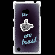 Coque Nokia Lumia 720 In Like We trust Bleu ZG