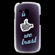 Coque Samsung Galaxy S3 Mini In Like We trust Bleu ZG