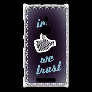 Coque Nokia Lumia 925 In Like We trust Bleu ZG
