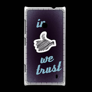 Coque Nokia Lumia 520 In Like We trust Bleu ZG