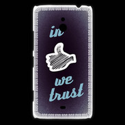 Coque Nokia Lumia 1320 In Like We trust Bleu ZG