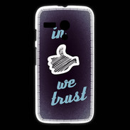 Coque Motorola G In Like We trust Bleu ZG
