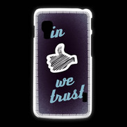 Coque LG L5 2 In Like We trust Bleu ZG