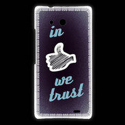 Coque Huawei Ascend Mate In Like We trust Bleu ZG