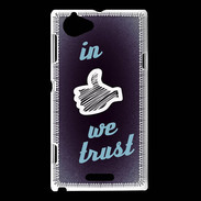 Coque Sony Xperia L In Like We trust Bleu ZG