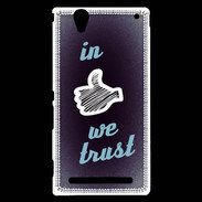 Coque Sony Xperia T2 Ultra In Like We trust Bleu ZG