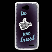 Coque LG L90 In Like We trust Bleu ZG