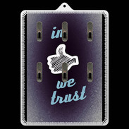 Porte clés In Like We trust Bleu ZG