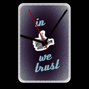 Grande pendule murale In Like We trust Bleu ZG