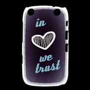 Coque Blackberry Curve 9320 In Love We trust Bleu ZG