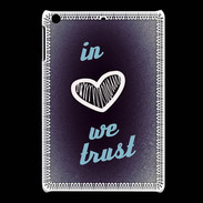 Coque iPadMini In Love We trust Bleu ZG