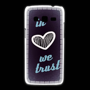 Coque Samsung Galaxy Express2 In Love We trust Bleu ZG