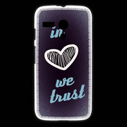 Coque Motorola G In Love We trust Bleu ZG
