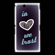 Coque Sony Xpéria Z Ultra In Love We trust Bleu ZG