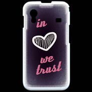Coque Samsung ACE S5830 In Love We trust Rouge ZG