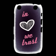 Coque Blackberry Curve 9320 In Love We trust Rouge ZG