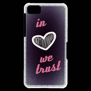 Coque Blackberry Z10 In Love We trust Rouge ZG