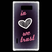 Coque LG Optimus L7 In Love We trust Rouge ZG