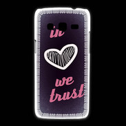 Coque Samsung Galaxy Express2 In Love We trust Rouge ZG