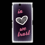 Coque Sony Xpéria Z Ultra In Love We trust Rouge ZG
