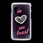 Coque LG L5 2 In Love We trust Rouge ZG