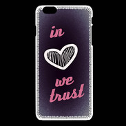 Coque iPhone 6Plus / 6Splus In Love We trust Rouge ZG