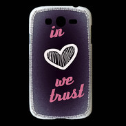 Coque Samsung Galaxy Grand In Love We trust Rouge ZG