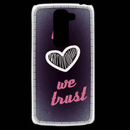 Coque LG G2 Mini In Love We trust Rouge ZG