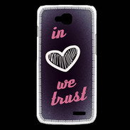 Coque LG L90 In Love We trust Rouge ZG