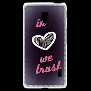 Coque LG F6 In Love We trust Rouge ZG