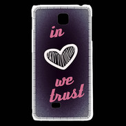 Coque LG F5 In Love We trust Rouge ZG