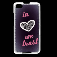Coque Blackberry Z30 In Love We trust Rouge ZG