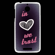 Coque HTC Desire 510 In Love We trust Rouge ZG