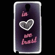 Coque Samsung Galaxy Note 3 Light In Love We trust Rouge ZG