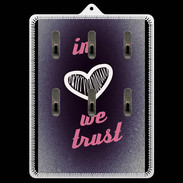 Porte clés In Love We trust Rouge ZG