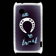 Coque Sony Xperia Typo In Luck We trust Bleu ZG