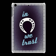 Coque iPadMini In Luck We trust Bleu ZG