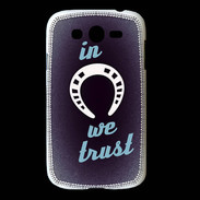 Coque Samsung Galaxy Grand In Luck We trust Bleu ZG
