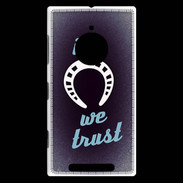 Coque Nokia Lumia 830 In Luck We trust Bleu ZG