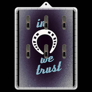 Porte clés In Luck We trust Bleu ZG