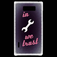 Coque LG Optimus L7 In Mecanic We trust Rouge ZG