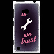 Coque Nokia Lumia 720 In Mecanic We trust Rouge ZG