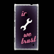 Coque Nokia Lumia 520 In Mecanic We trust Rouge ZG