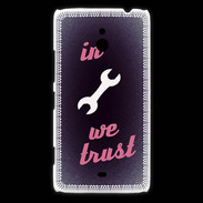Coque Nokia Lumia 1320 In Mecanic We trust Rouge ZG