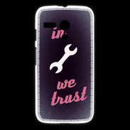 Coque Motorola G In Mecanic We trust Rouge ZG