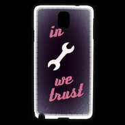 Coque Samsung Galaxy Note 3 In Mecanic We trust Rouge ZG